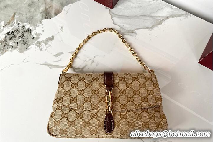Discount Gucci Aperitivo Medium Shoulder Bag In GG Canvas 895203 Beige/Dark Brown 2026