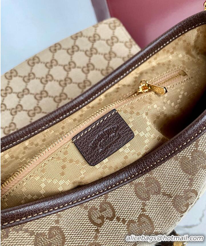 Discount Gucci Aperitivo Medium Shoulder Bag In GG Canvas 895203 Beige/Dark Brown 2026
