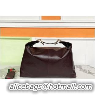 Shop Cheap Gucci Brera Large Crossbody Bag In Leather 866736 Dark Brown 2026