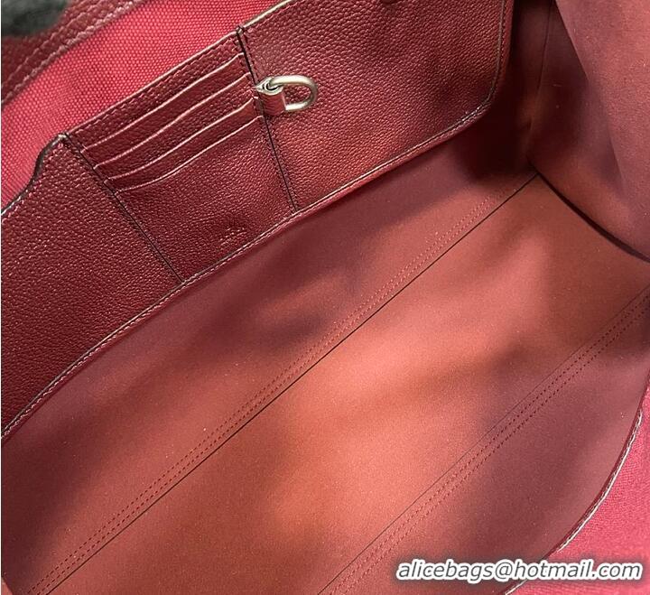 Top Grade Gucci Large Tote Bag With Hook Closure Rouge 739078 Burgundy 2026