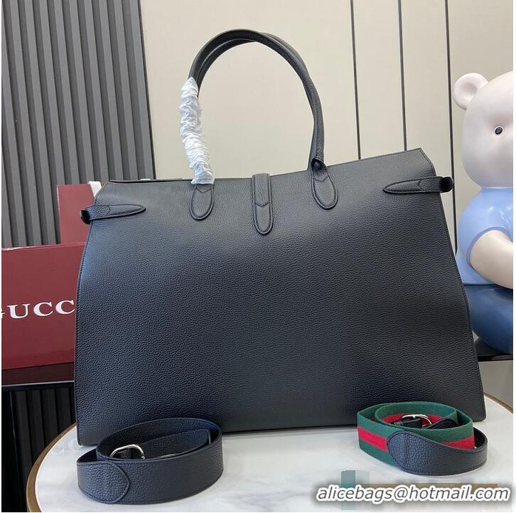 Trendy Design Gucci Large Tote Bag With Hook Closure Rouge 739078 Black 2026