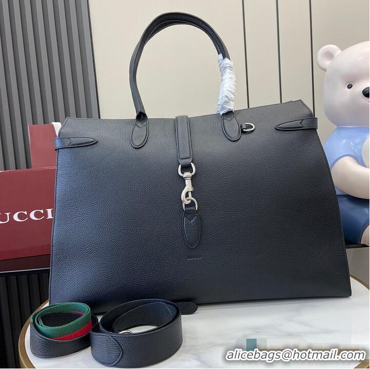 Trendy Design Gucci Large Tote Bag With Hook Closure Rouge 739078 Black 2026