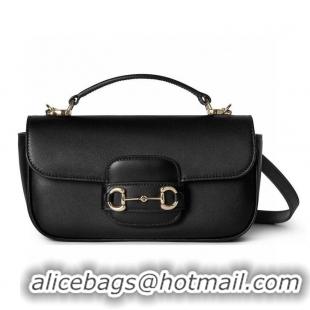 Cheap Price Gucci Horsebit 1955 Soft Small Top Handle Bag 815179 Black 2026