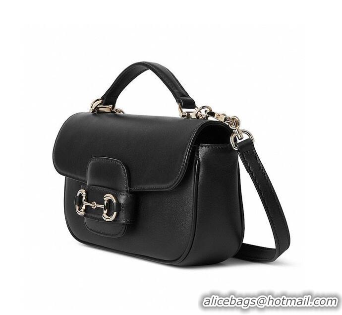 Cheap Price Gucci Horsebit 1955 Soft Small Top Handle Bag 815179 Black 2026