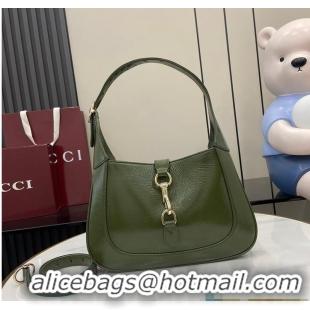 Promotional Gucci Jackie Small Shoulder Bag in Original Leather 782849 Green 2026