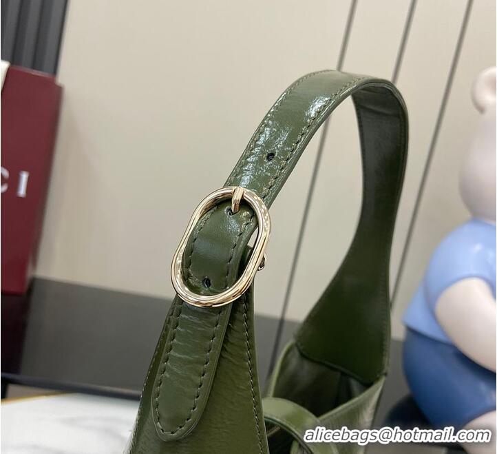 Promotional Gucci Jackie Small Shoulder Bag in Original Leather 782849 Green 2026