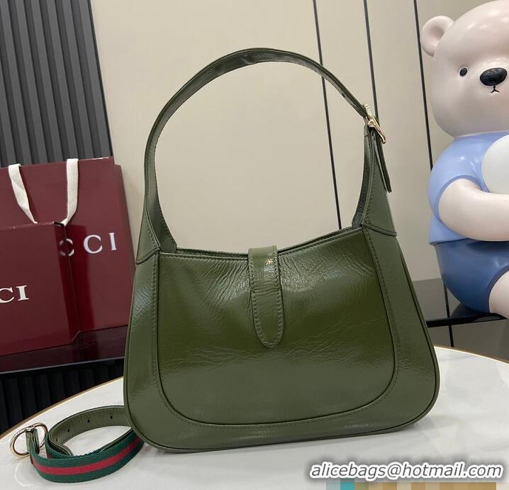 Promotional Gucci Jackie Small Shoulder Bag in Original Leather 782849 Green 2026