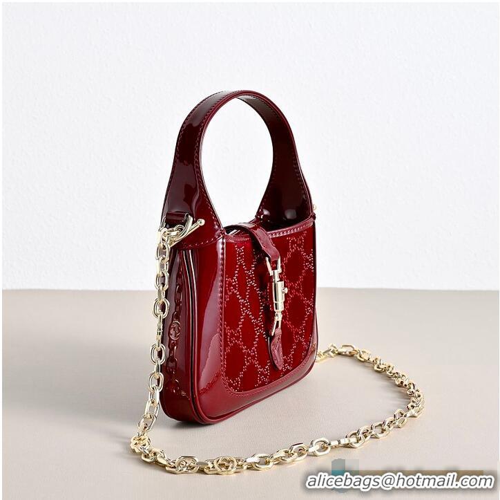 Classic Best Gucci Jackie 1961 Crystals Mini Bag In Rosso 810232 Ancora Red 2026