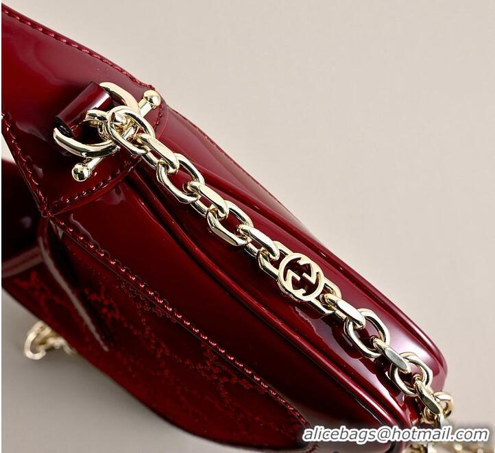 Classic Best Gucci Jackie 1961 Crystals Mini Bag In Rosso 810232 Ancora Red 2026