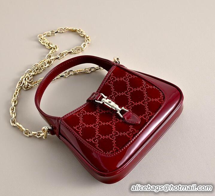 Classic Best Gucci Jackie 1961 Crystals Mini Bag In Rosso 810232 Ancora Red 2026