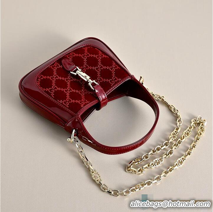 Classic Best Gucci Jackie 1961 Crystals Mini Bag In Rosso 810232 Ancora Red 2026