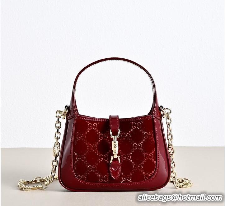 Classic Best Gucci Jackie 1961 Crystals Mini Bag In Rosso 810232 Ancora Red 2026
