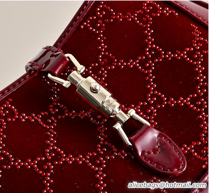 Classic Best Gucci Jackie 1961 Crystals Mini Bag In Rosso 810232 Ancora Red 2026