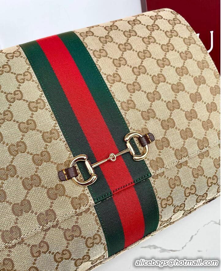 Luxurious Gucci Paparazzo Large Top Handle Bag In GG Canvas 815715 Beige/Brown 2026