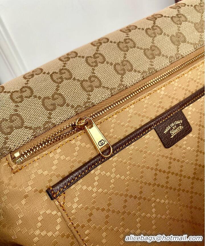 Luxurious Gucci Paparazzo Large Top Handle Bag In GG Canvas 815715 Beige/Brown 2026