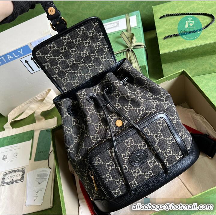 Big Discount Gucci Backpack With Interlocking G In GG Supreme 815718 Black 2026