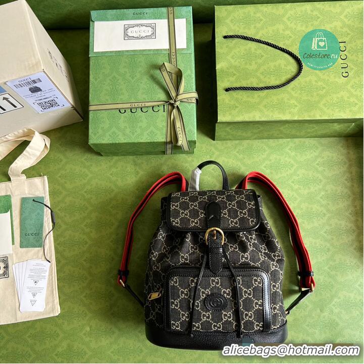 Big Discount Gucci Backpack With Interlocking G In GG Supreme 815718 Black 2026