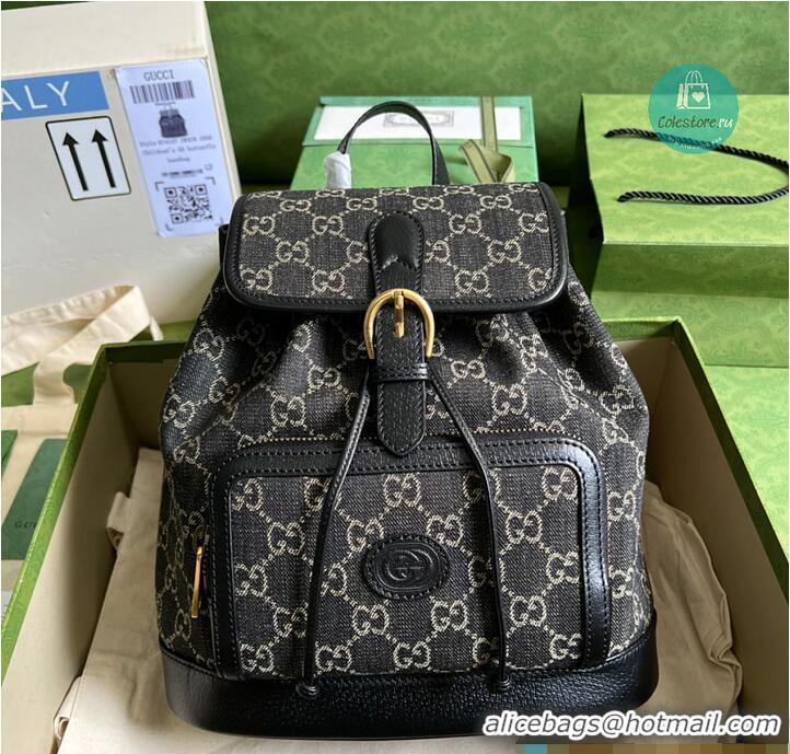 Big Discount Gucci Backpack With Interlocking G In GG Supreme 815718 Black 2026