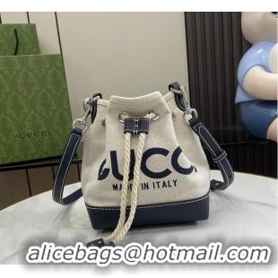 Shop Cheap Gucci Small Shoulder Bag With Gucci Print 815719 Blue