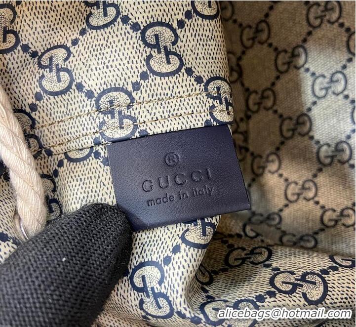 Shop Cheap Gucci Small Shoulder Bag With Gucci Print 815719 Blue