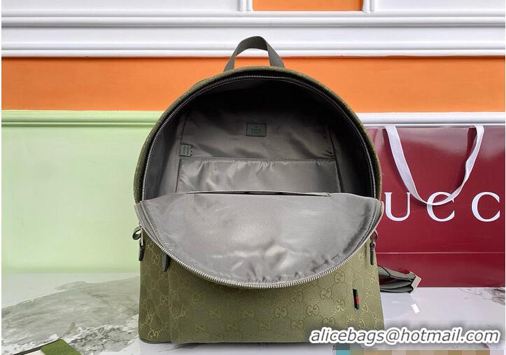Traditional Specials Gucci Match Medium GG Backpack In Nylon 782850 Green 2026