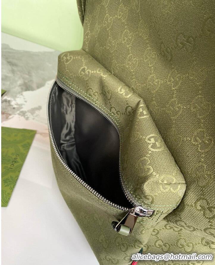 Traditional Specials Gucci Match Medium GG Backpack In Nylon 782850 Green 2026