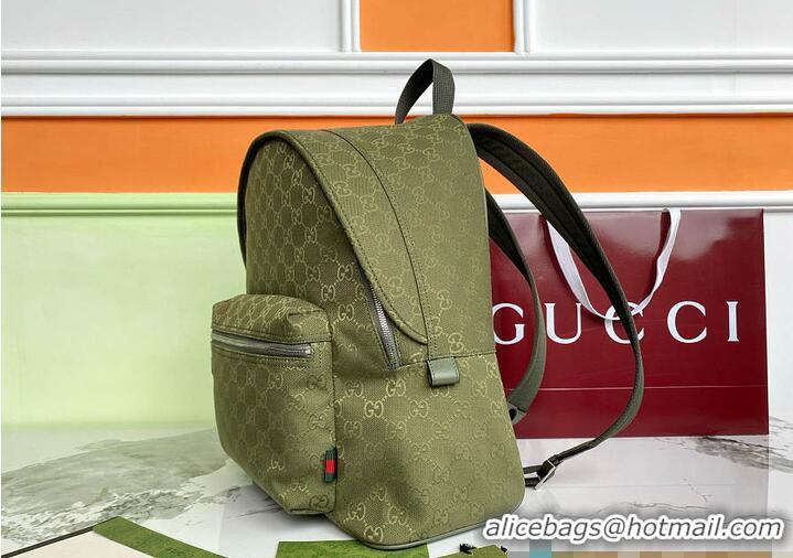 Traditional Specials Gucci Match Medium GG Backpack In Nylon 782850 Green 2026