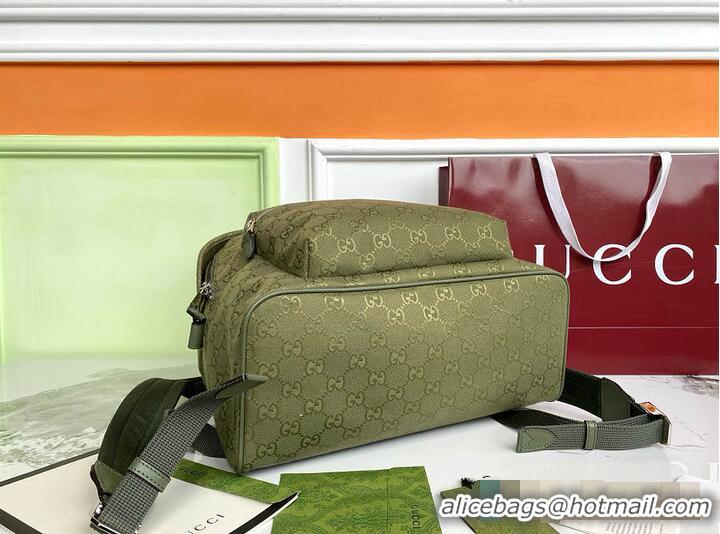 Traditional Specials Gucci Match Medium GG Backpack In Nylon 782850 Green 2026