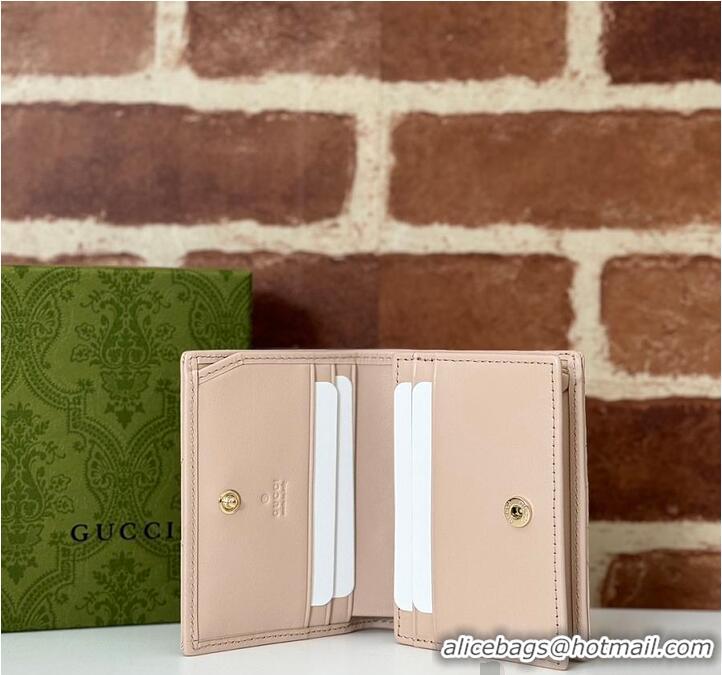 Discount Gucci GG Marmont Mini Wallet in Leather 782851 Pale Pink 2026