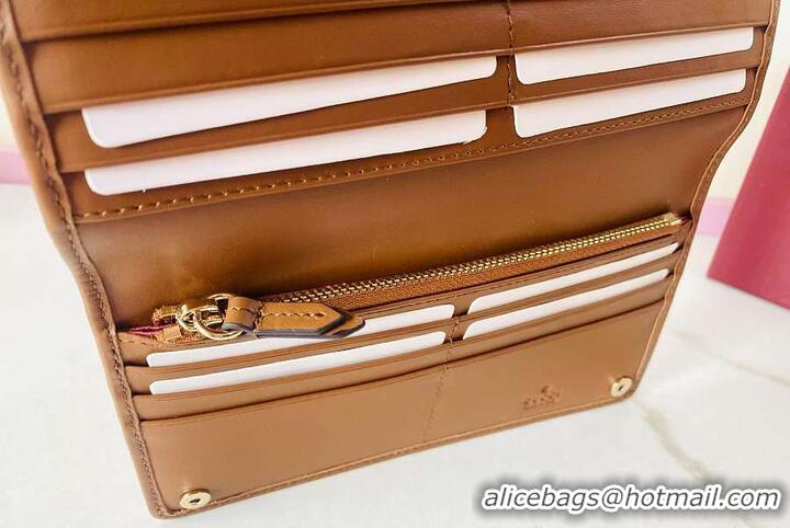 Fashion Discount Gucci GG Emblem Continental Wallet 782852 Caramel 2026