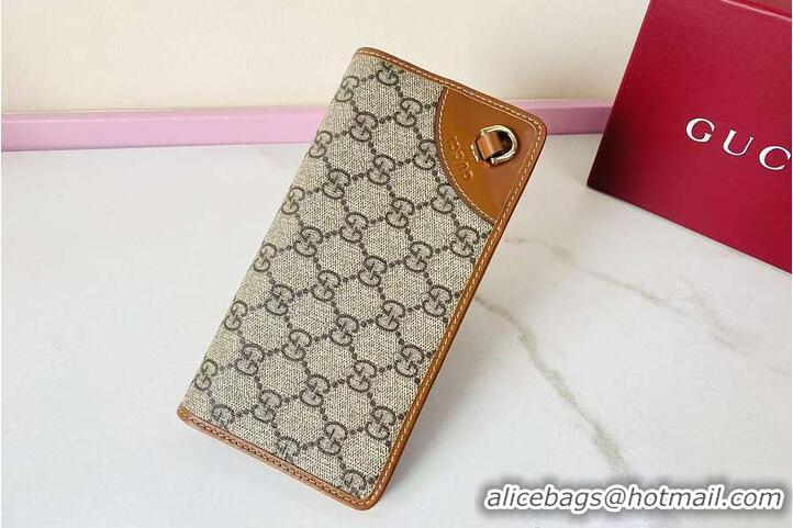 Fashion Discount Gucci GG Emblem Continental Wallet 782852 Caramel 2026