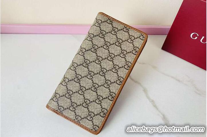 Fashion Discount Gucci GG Emblem Continental Wallet 782852 Caramel 2026