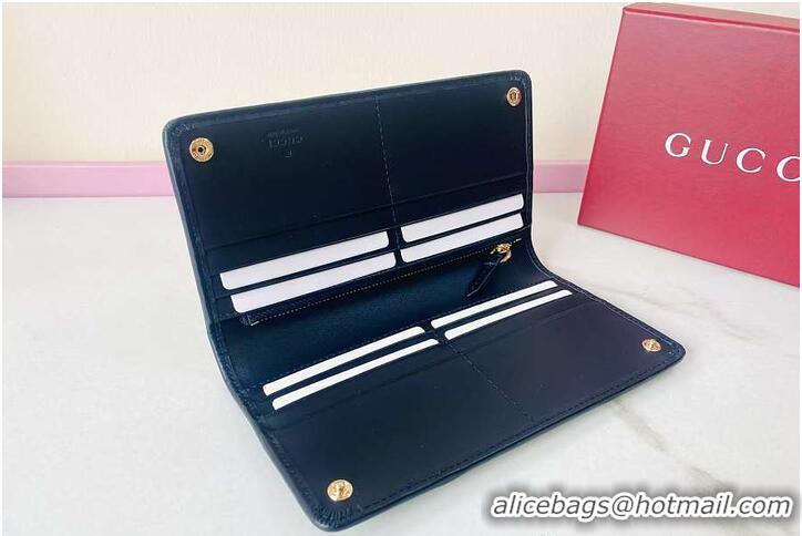 Promotional Gucci GG Emblem Continental Wallet 782852 Dark Blue 2026