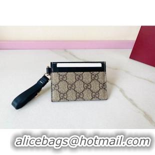 Market Sells Gucci GG Emblem Card Case With Strap 782850 Black 2026