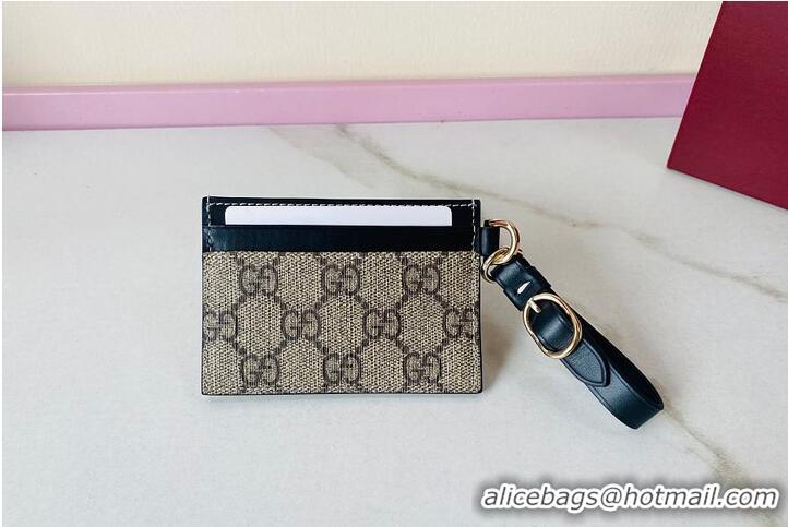 Market Sells Gucci GG Emblem Card Case With Strap 782850 Black 2026