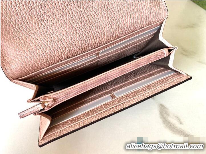 Top Grade Gucci GG Supreme Continental Wallet 782852 Pink 2026