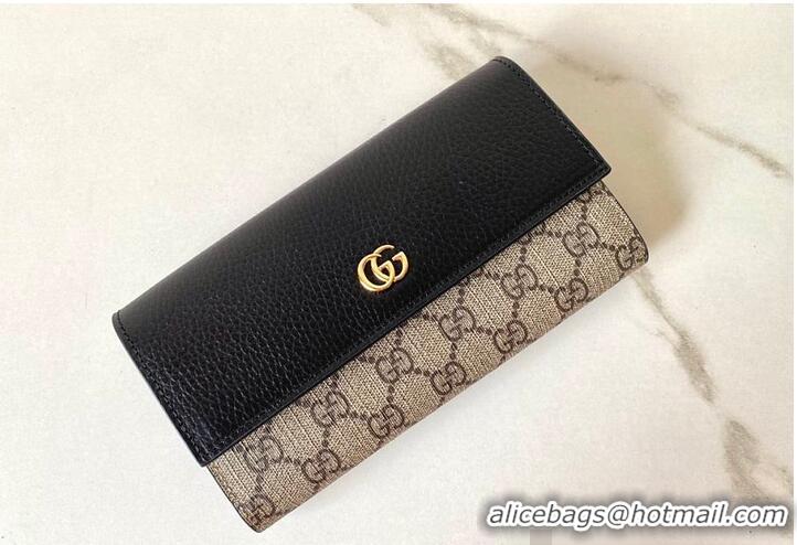 Reasonable Price Gucci GG Supreme Continental Wallet 782852 Black 2026