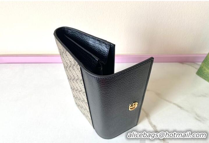 Reasonable Price Gucci GG Supreme Continental Wallet 782852 Black 2026