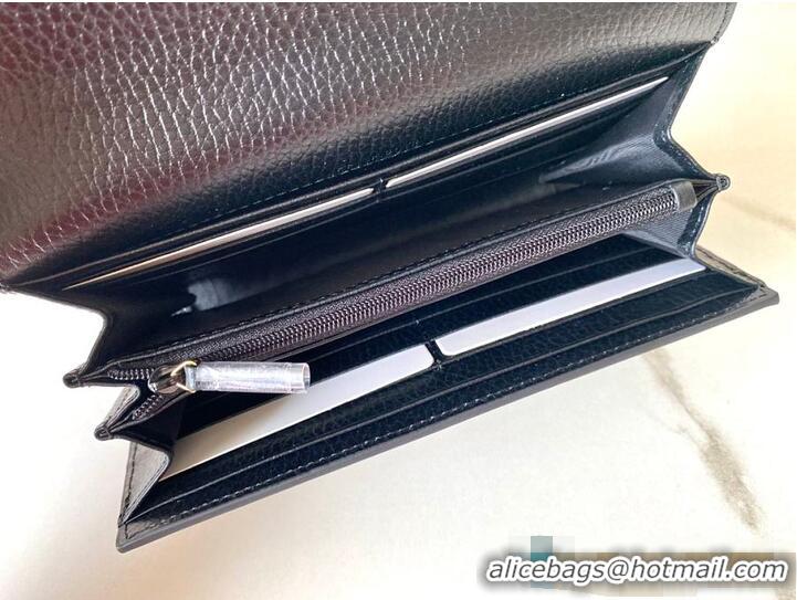 Reasonable Price Gucci GG Supreme Continental Wallet 782852 Black 2026