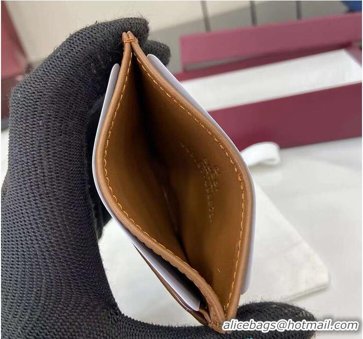 Big Discount Gucci Calfskin Matelasse GG Marmont Card Holder 828148 Tan 2026