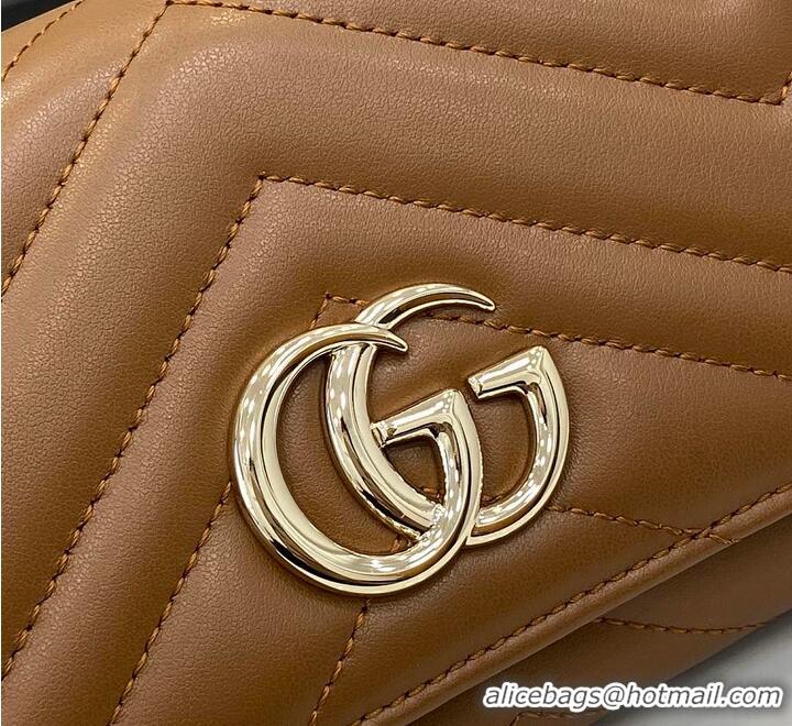 New Release Creation Gucci GG Marmont Long Wallet 782855 Brown 2026