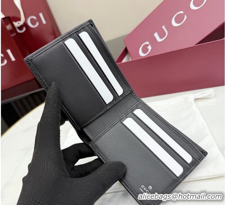 Best Price Gucci GG Bi-fold Wallet In GG Fabric 782857 Black/Silver 2026