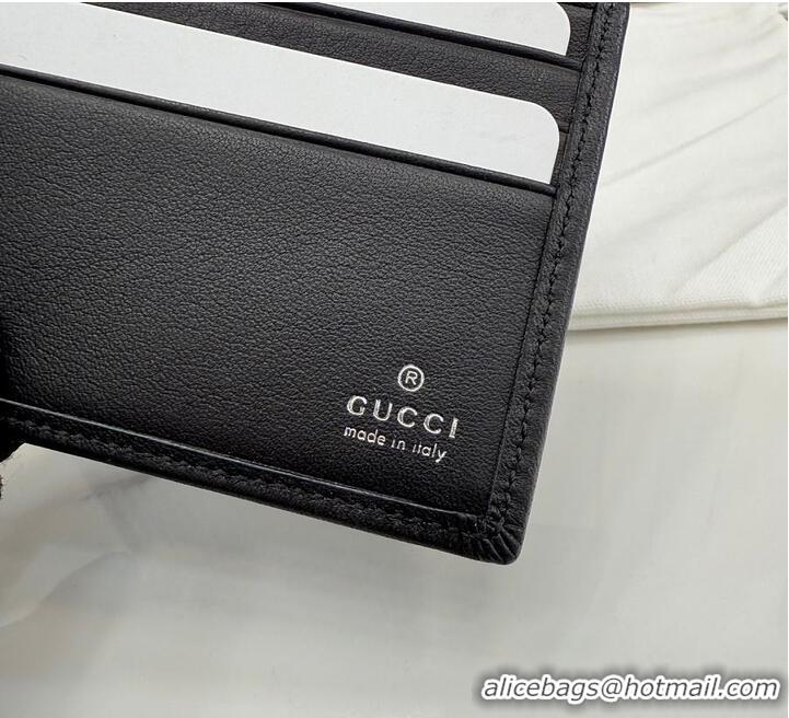 Best Price Gucci GG Bi-fold Wallet In GG Fabric 782857 Black/Silver 2026