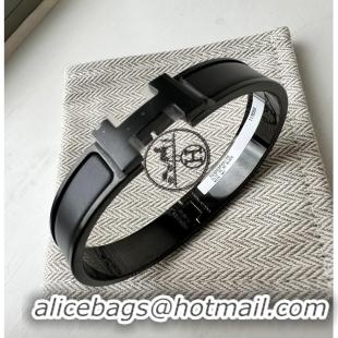 Promotional Hermes Matte Enamel Narrow Clic Clac HH Bracelet T5 H9520 So Black