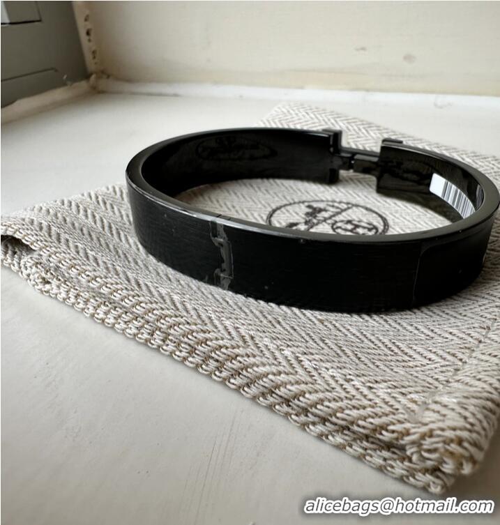 Promotional Hermes Matte Enamel Narrow Clic Clac HH Bracelet T5 H9520 So Black