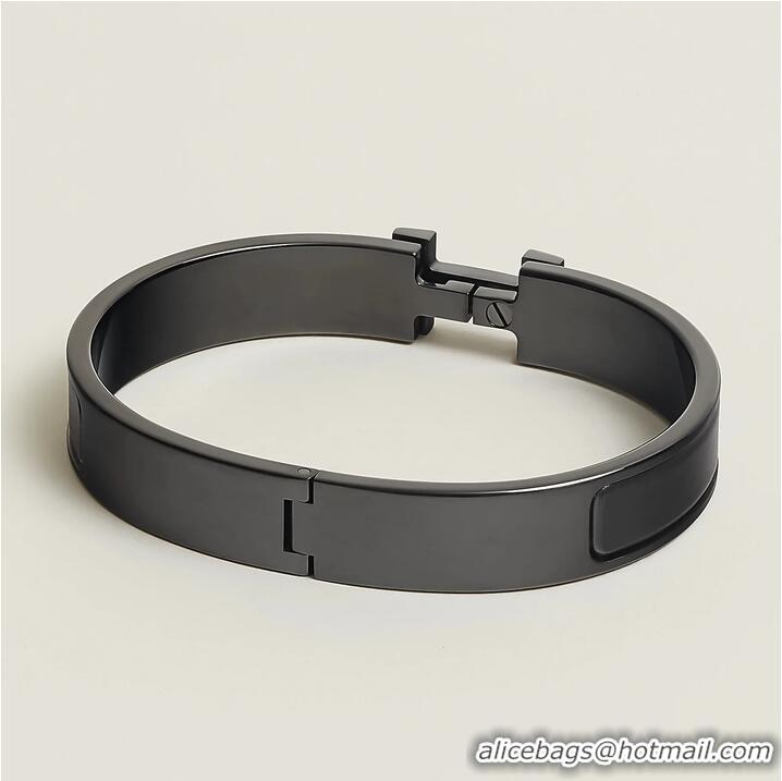 Promotional Hermes Matte Enamel Narrow Clic Clac HH Bracelet T5 H9520 So Black