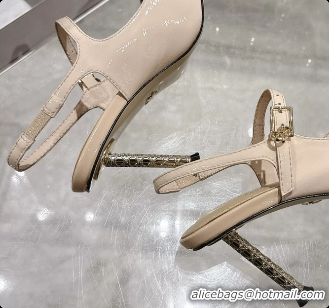Discount Dior Icon Slingback Pumps Shoes Beige Supple Calfskin Leather 6062507