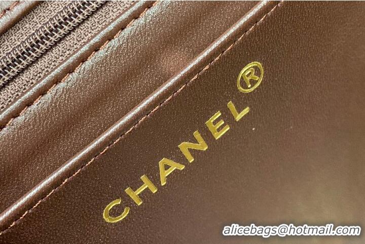 Promotional Chanel Trendy CC With Lambskin Top Handle Bag AS4655 Brown/Gold 2026