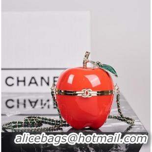 Buy Cheap Chanel Métiers d'art Apple Minaudiere Laquered Metal With Enamel AS4659 Red/Green/Gold 2026