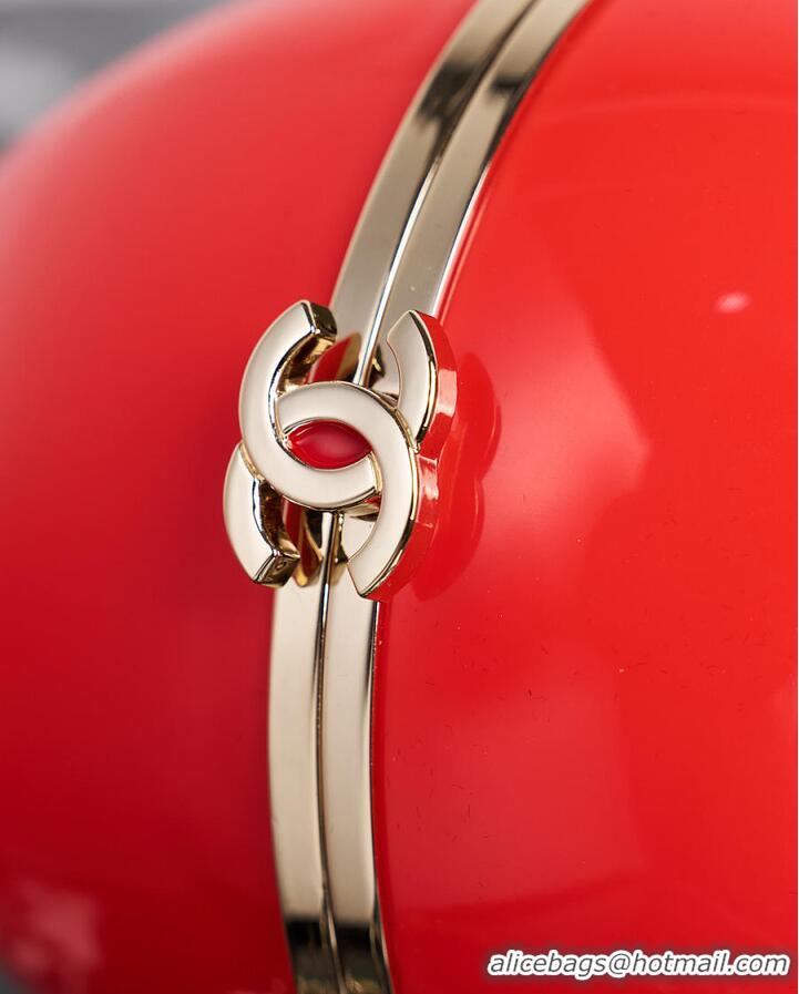Buy Cheap Chanel Métiers d'art Apple Minaudiere Laquered Metal With Enamel AS4659 Red/Green/Gold 2026